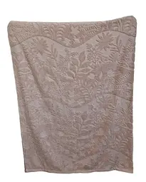 Простирадло махрове жакардове Parisa Home Premium 200х220 щільність 470 г/м2 пудра - мініатюра 6