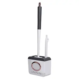 Комплект аксесуарів для туалету з підставкою, темно-сірий Household Cleaning Products HP-35015-48DG - мініатюра 7