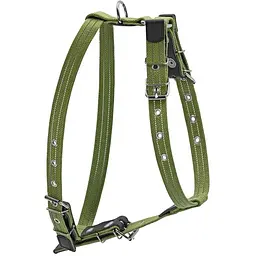 Шлея для міні та середніх собак Collar, брезент, 36-57х55-65х2 см, зелений (635) - мініатюра 2