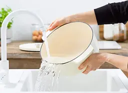 Каструля з кришкою KitchenAid СС006056-001 22 см 3.3 л кремова - мініатюра 2