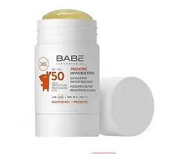 Дитячий сонцезахисний стік BABE Laboratorios Pediatric Invisible Stick SPF 50 30 г