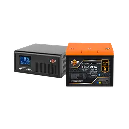 Комплект резервного живлення LP(LogicPower) ДБЖ + літієва (LiFePO4) батарея (UPS В1000 + АКБ LiFePO4 1280W)