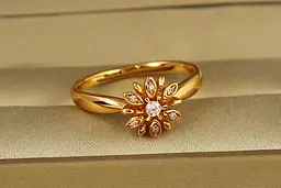 Кільце Xuping Jewelry Маргаритка р 19 золотисте