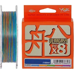 Шнур YGK Veragass Fune X8 200 m #0.6/0.128 mm 14lb/5.2 kg (1013-5545.02.89)
