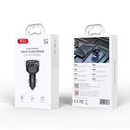 FM модулятор XO BCC18 USB-A OTG/USB-C Black (BCC18.black) - мініатюра 4