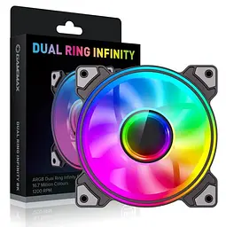 Вентилятор GameMax Dual Ring Infinity BK (Dual Ring Infinity BK) - мініатюра 5