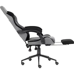 Геймерське крісло GT Racer сіре із чорним (X-2324 Fabric Gray/Black Suede) - мініатюра 3