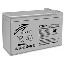 Акумуляторна батарея AGM RITAR 12 V 7.0 Ah (RT1270-) - мініатюра 1