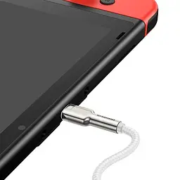 Кабель Baseus Cafule Metal Type-C to Type-C 100W (2m) white (CATJK-D02) - мініатюра 4