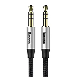 Аудіо-кабель Baseus Yiven M30 3.5мм-M/3.5 мм-M, 1.5м, Silver/Black (CAM30-CS1) - мініатюра 1