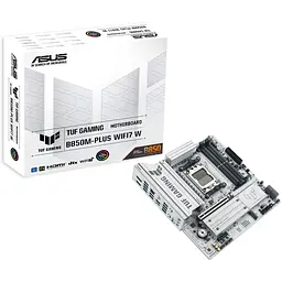 Материнська плата ASUS TUF GAMING B850M-PLUS WIFI7 WHITE (TUF GAMING B850M-PLUS WIFI7 W) (Socket AM5, AMD B850, Micro-ATX) - мініатюра 8