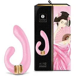 Вібратор-кролик Shunga Miyo Light Pink - мініатюра 7