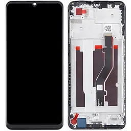 Дисплей ZTE Blade A72 4G чорний, оригінал PRC, з рамкою