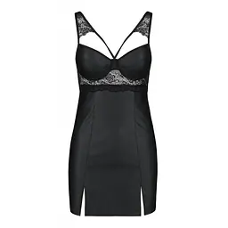 Бебі-дол з еко-шкіри та мережива Loona Chemise black - Passion L/XL - мініатюра 5