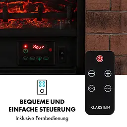 Електричний камін Klarstein Villach 1800 Вт (10032595) - мініатюра 9