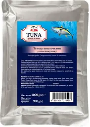 Тунец Alba Food 1000 г Шматочками у власносу соку, консервований 