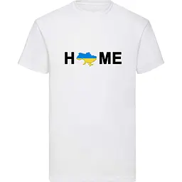 Біла чоловіча футболка "HOME" S