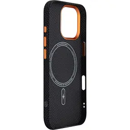 Чохол ArmorStandart LikeCarbon2 SE MagCase для Apple iPhone 17 Kevlar Black Orange (ARM89163) [156298] - мініатюра 4