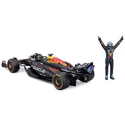 Автомодель з фігуркою Bburago Oracle Red Bull Racing RB20 (18-28060 (#1)) - мініатюра 3