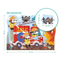 Пазли дитячі Герої-пожежники 300372 Різнокольоровий shop (4820198243081) - мініатюра 2