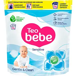 Капсулы для стирки детского белья Teo bebe Cotton Soft Сaps Sensitive 14 шт.