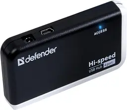 USB-хаб Defender Quadro Infix 4xUSB 2.0 (83504) (6054142) - мініатюра 2