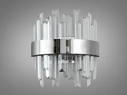 Світильник настінний LED Diasha 836/2CH, 18W, 990 лм, хром, сучасний стиль - мініатюра 4