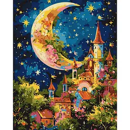 Картина за номерами "Зоряний палац" ©art_selena_ua Ідейка KHO5136, 40х50 см