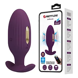 Анальна пробка PRETTY LOVE Jefferson, 12 vibration functions 3 electric shock functions PRETTY LOVE BI-040083HP-1 101650 - мініатюра 1