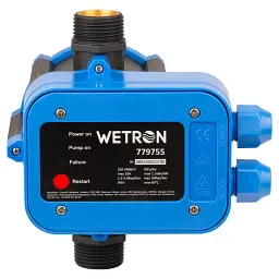 Контролер тиску електронний 1.1кВт Ø1" + рег тиску вкл 1.5-3.0 bar WETRON DSK-8.1 (779755) - мініатюра 7