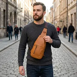 Сумка крос боді 20404 Vintage руда - мініатюра 2