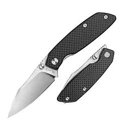 Нож складной туристический Ruike P746-CB, (8 см) 14C28N/G10 черный