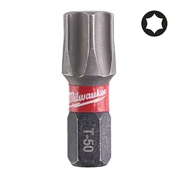 Біта SHOCKWAVE MILWAUKEE, TX50, 25мм, (2 шт)