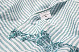 Рушник Lotus Home Pestemal - Argosa stripe 85x175 emerald смарагдовий - мініатюра 3