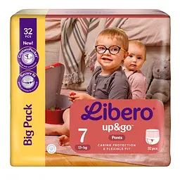 Підгузки-трусики Libero Up&Go 7 (17+ кг) 32 шт. - мініатюра 2