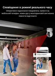 IP-камера поворотна XON SmartCam Wi-Fi 1080P (VTWEW21YW 4873) Біла - мініатюра 13