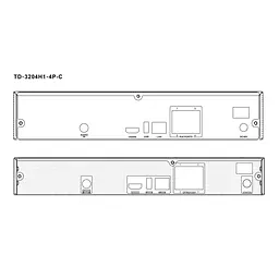 IP-відеореєстратор 4-канальний 5Mp TVT TD-3204H1-4P-C (77-00295) - мініатюра 2