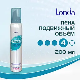 Піна для укладки волосся Londatrend Рухомий об'єм Ультра-сильна фіксація, 200 мл - мініатюра 2