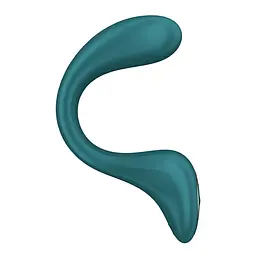 Вагінально-кліторальний вібратор Satisfyer G for Goddess 2 Bottle Green, 2 мотори - мініатюра 1