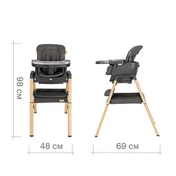 Стільчик для годування Tutti Bambini Nova сірий (611010/3590) - мініатюра 3