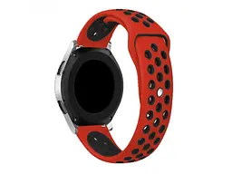 Ремінець BeCover Nike Style для Xiaomi iMi KW66/Mi Watch Color/Haylou LS01/LS02/Haylou Smart Watch Solar LS05 Red-Black (705808) - мініатюра 2