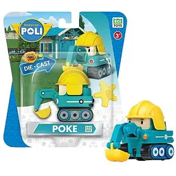 Колекційна машинка Roi Visual Робокар Поук Die Cast металева бірюзова (MRT-0607) - мініатюра 3