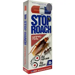 Гель-шприц від тарганів та мурах GLOBAL 30г "Stop Roach"