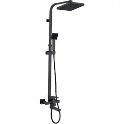 Душова система Zerix LEB16-123 Black ZX5574, Чорний матовий