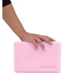 Блок для йоги Cornix EVA 22.8 x 15.2 x 7.6 см XR-0098 Pink - мініатюра 2
