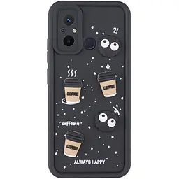 Чохол TPU Toys Case для Xiaomi Redmi 12C / Poco C55 Black / Always Happy - мініатюра 2