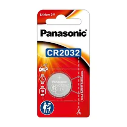 Батарейка CR 2032 Lithium 1pcs Blister Panasonic (CR-2032PT/1B)