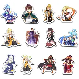 Стікерпак набір наклейок G-Toys Цей чудовий світ KonoSuba 45 шт. (SP KS 01) - мініатюра 4