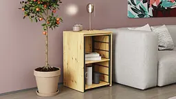 Стіл-тумба трансформер Смарт 2/2 Ferrum-decor 750x1450x600 Чорний метал ДСП Дуб Артизан 16 мм (FRD-105107) - мініатюра 8