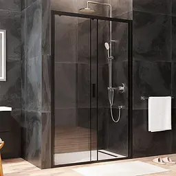Душові двері AM.PM Gem 120x195 прозоре скло black matt W90UG-120-1S-195BT - мініатюра 5